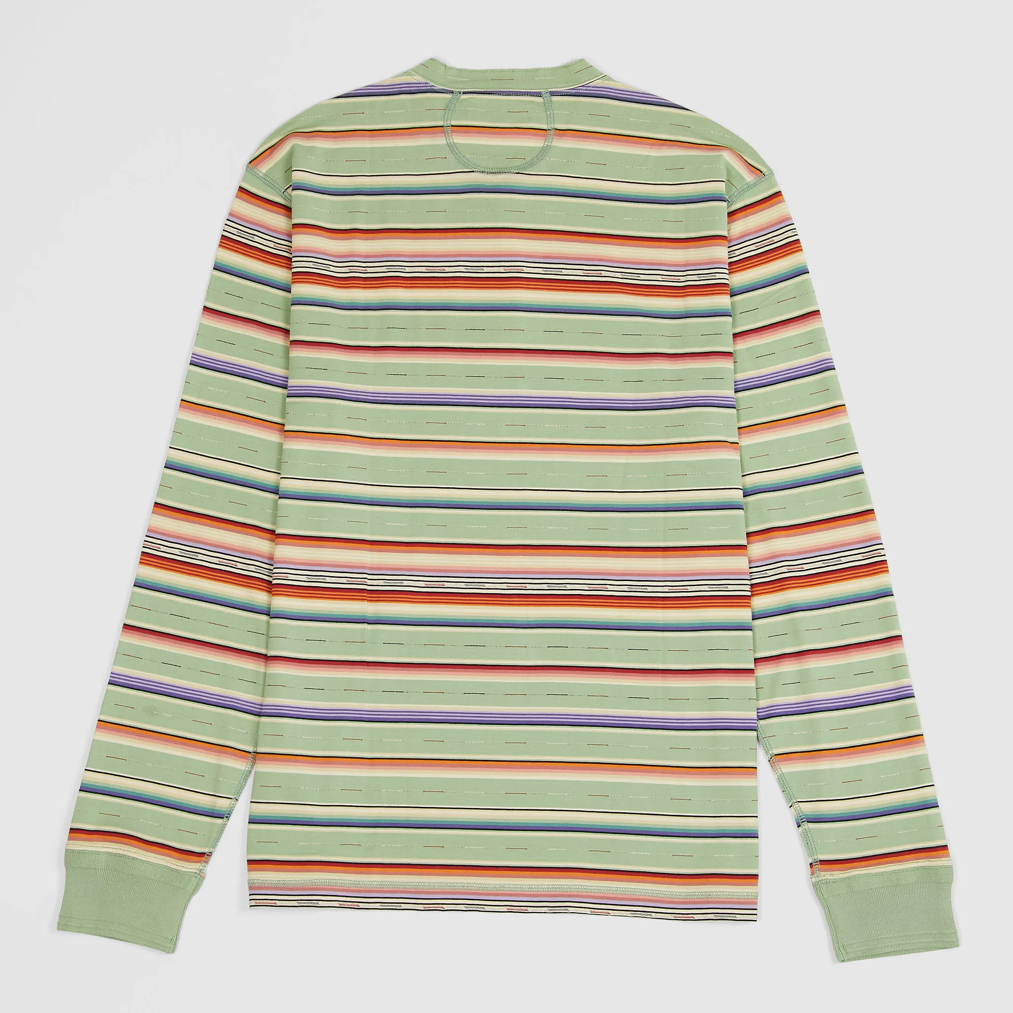 Double RL Henley Jacquard Long Sleeve T-Shirt